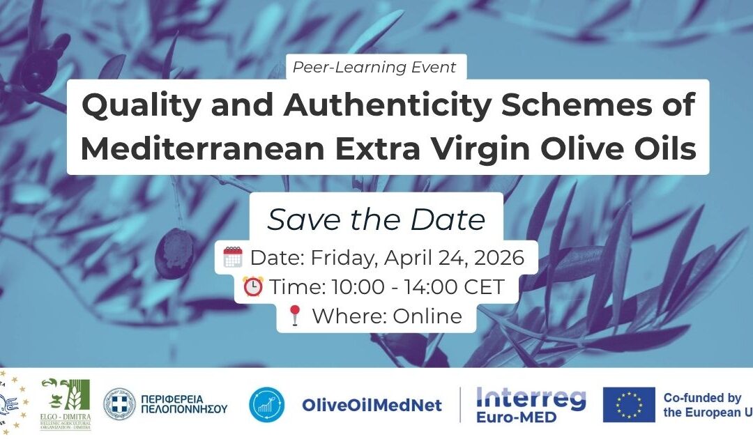 Online Organisation of a Peer-Learning Event on Quality and Authenticity of Mediterranean Extra Virgin Olive Oils on April 24, 2026