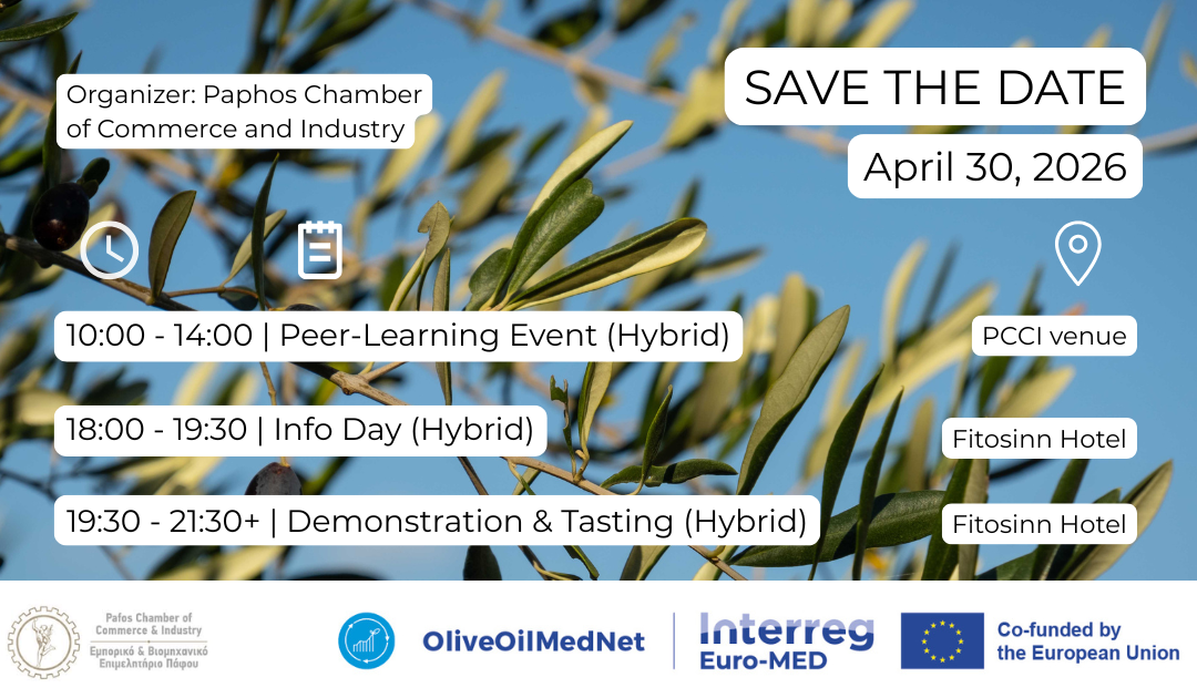 Paphos Chamber of Commerce and Industry Organizes a Series of Events on the Connection Between the Olive Sector, Tourism, and Local Development