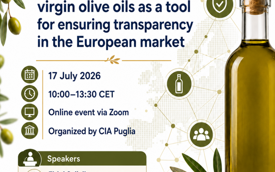 OliveOilMedNet, CIA Puglia, promotes an international discussion on the traceability of extra virgin olive oil.